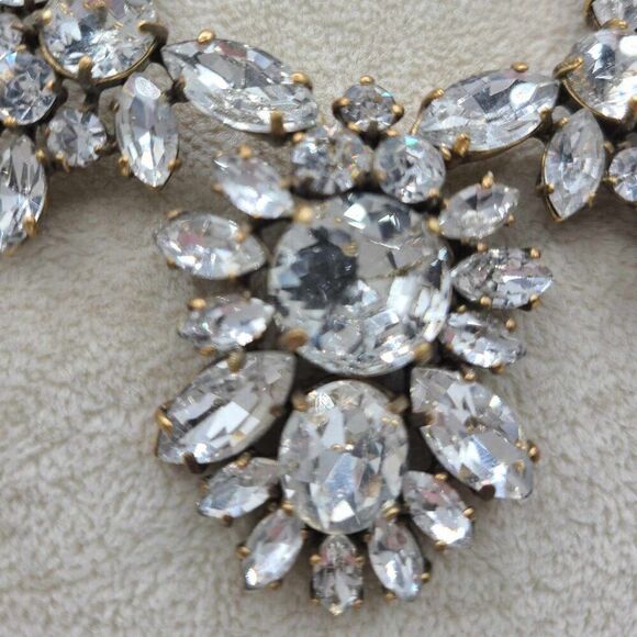 J Crew Clear Crystal Statement Necklace - Picture 7 of 10